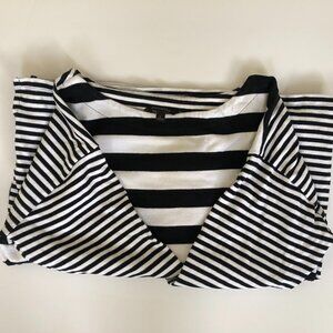Banana Republic Black and White Stripe Top